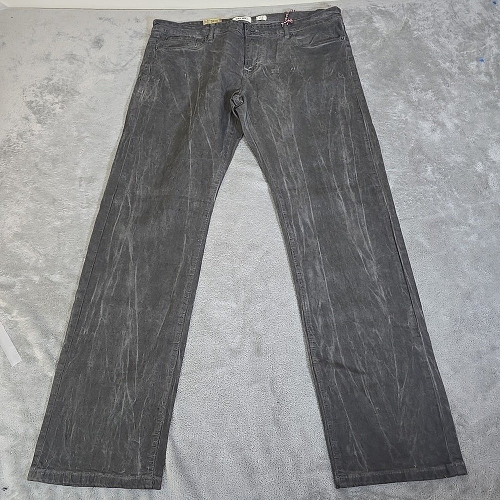 Decibel Jeans Mens 38X34 Gray Straight Custim Fit‎ Reinforced Casual Workwear
